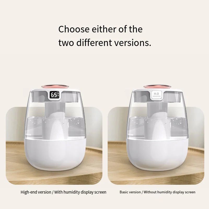 Air Humidifier Aroma Humidifier Double Spray Port Essential Oil Diffuser USB Water Humidifier with Light for Home Office - luvmoose