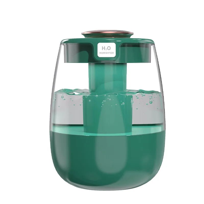 Air Humidifier Aroma Humidifier Double Spray Port Essential Oil Diffuser USB Water Humidifier with Light for Home Office - luvmoose