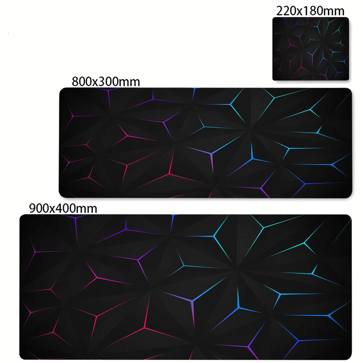 Colorful Hexagon Mouse Pad Large Computer Office Game Table Mats XXL Rubber Anti-slip Gaming Keyboard Mousepads Long Desk Pads - luvmoose