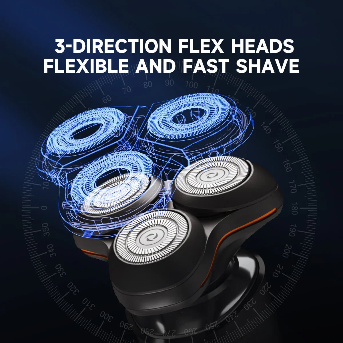 ENCHEN X8S-C Electric Shaver With 4 Replacement Heads Multi-Purpose Waterproof Type-C Rechargeable Portable Men Beard Trimmer - luvmoose