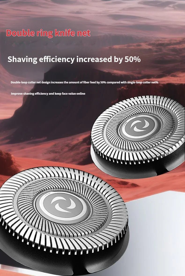 Fully Automatic Electric Shaver for Men, Rechargeable, Washable Cutter Head, Intelligent Razor - luvmoose