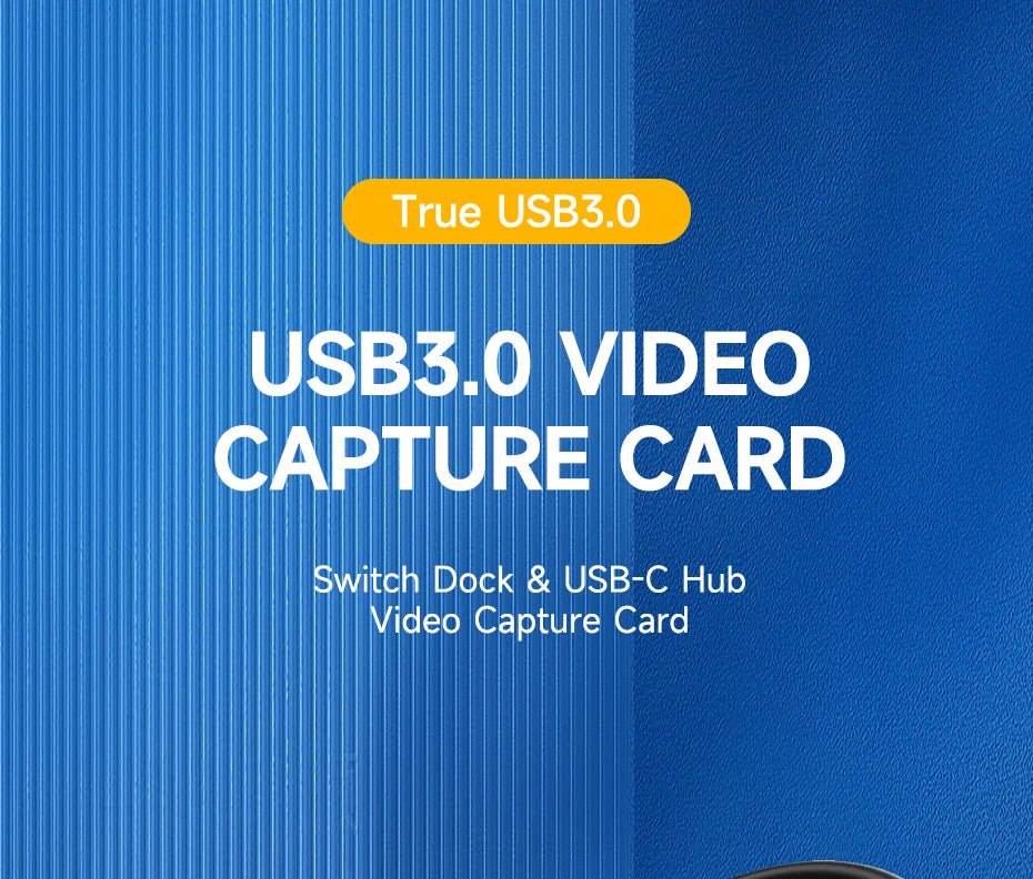 Hagibis USB 3.0 Video Capture Card HDMI-compatible to USB/Type-c Game Grabber Record Ms2130 for Switch Xbox PS4/5 Live Broadcast - luvmoose
