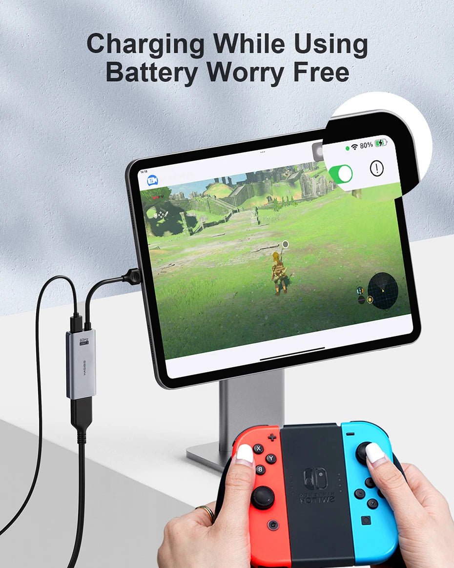 Hagibis USB 3.0 Video Capture Card HDMI-compatible to USB/Type-c Game Grabber Record Ms2130 for Switch Xbox PS4/5 Live Broadcast - luvmoose