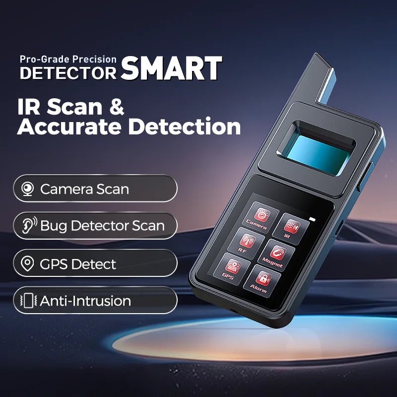 Hidden Camera Detector T6 Big Touch Screen Anti Spy Gadgets GPS Detector Bug Finder Wireless Signal Detection Infrared Scanner - luvmoose