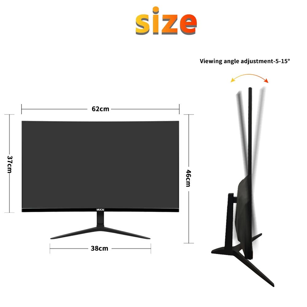 MUCAI N2768- 27 inch 2K monitor 120Hz Resolution2560*1440, DP,HDMI compatible,suitable for desktop/laptop/PS5/Xbox - luvmoose
