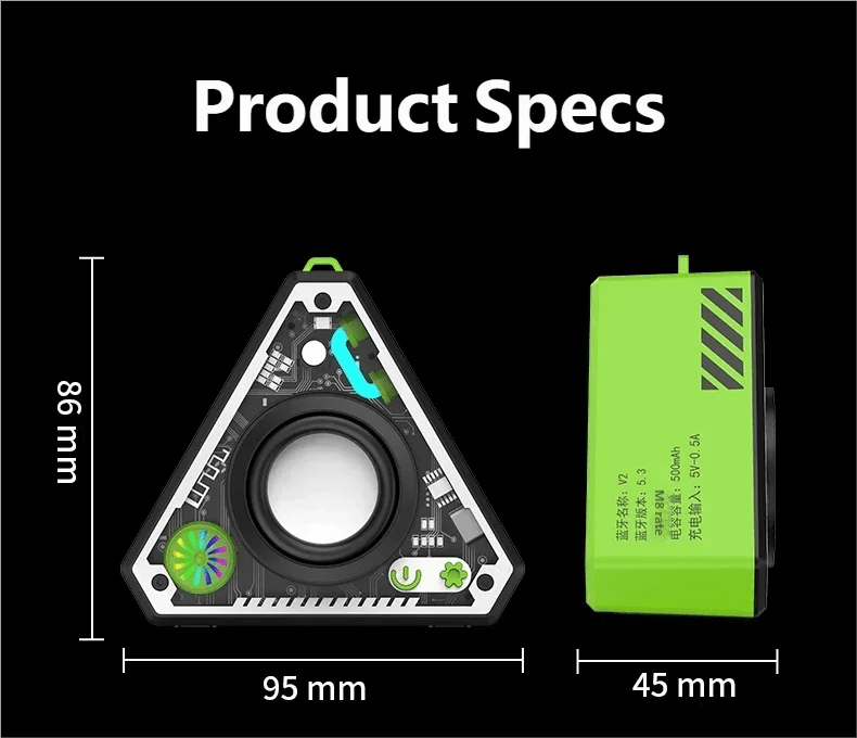 Portable TWS Bluetooth Speaker Audio Subwoofer Mini Wireless Portable Speaker HiFi Music Surrounding Sound Outdoor Loudspeaker - luvmoose