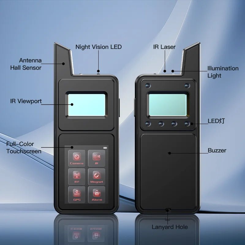 T6 Touch Screen Hidden Camera & Bug Detector - Anti Spy GPS & Wireless Signal Finder - luvmoose