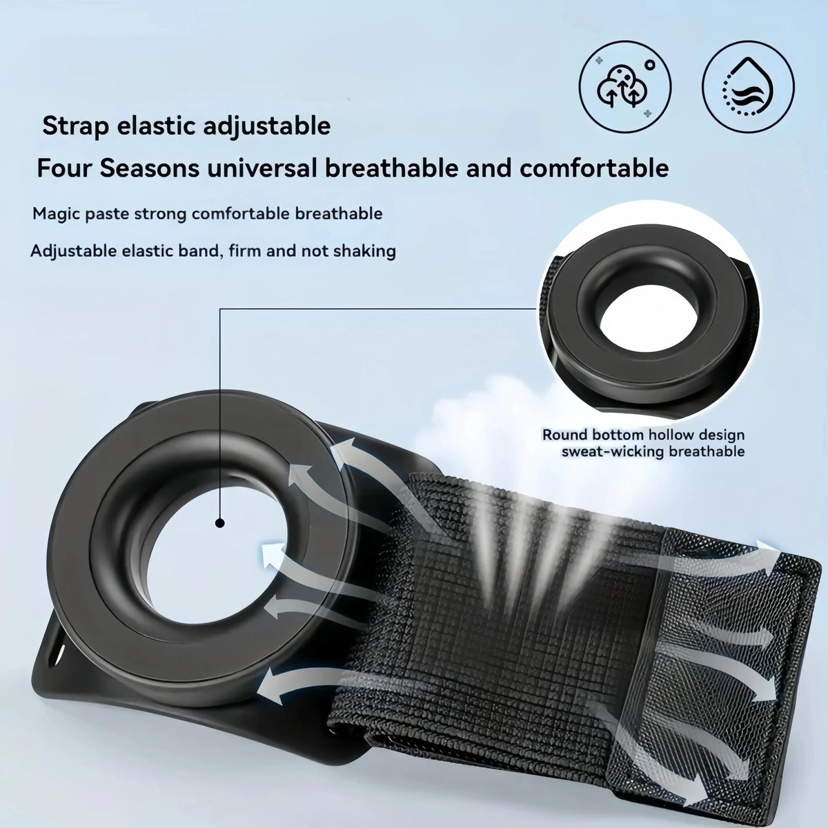The New Magnetic Wrist Suspension universal Phone Stand Is Specifically Designed for Running and Outdoor Live Streaming Wristban - luvmoose