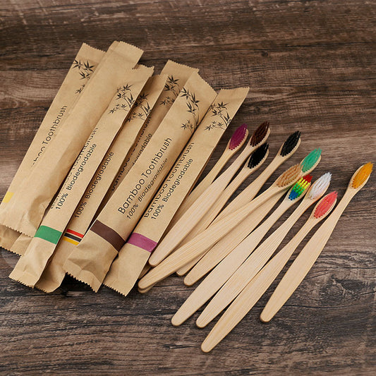 Flat Bamboo Toothbrush