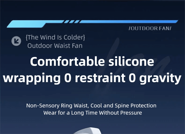 2026 13500RPM High-speed Waist Hanging Electric Fan Portable 6000mAh Power Bank Clip Waist Outdoor Construction Site Small Fan - luvmoose