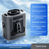2026 13500RPM High-speed Waist Hanging Electric Fan Portable 6000mAh Power Bank Clip Waist Outdoor Construction Site Small Fan - luvmoose