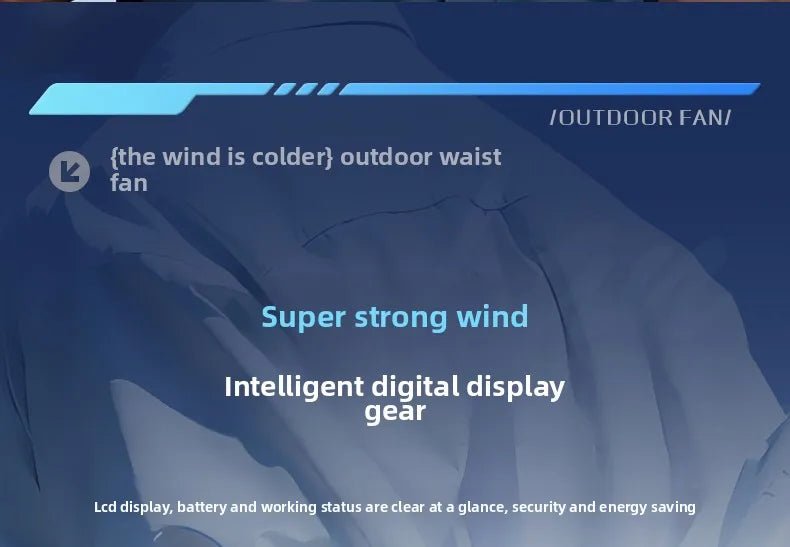 2026 13500RPM High-speed Waist Hanging Electric Fan Portable 6000mAh Power Bank Clip Waist Outdoor Construction Site Small Fan - luvmoose