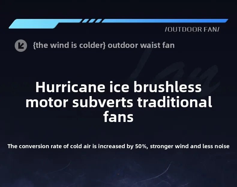 2026 13500RPM High-speed Waist Hanging Electric Fan Portable 6000mAh Power Bank Clip Waist Outdoor Construction Site Small Fan - luvmoose