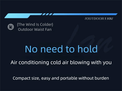2026 13500RPM High-speed Waist Hanging Electric Fan Portable 6000mAh Power Bank Clip Waist Outdoor Construction Site Small Fan - luvmoose
