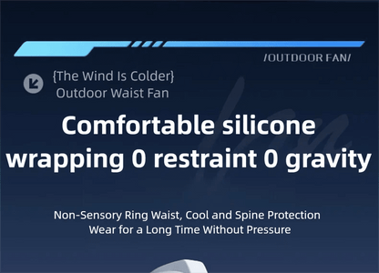 2026 13500RPM High-speed Waist Hanging Electric Fan Portable 6000mAh Power Bank Clip Waist Outdoor Construction Site Small Fan - luvmoose