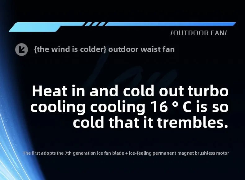 2026 13500RPM High-speed Waist Hanging Electric Fan Portable 6000mAh Power Bank Clip Waist Outdoor Construction Site Small Fan - luvmoose