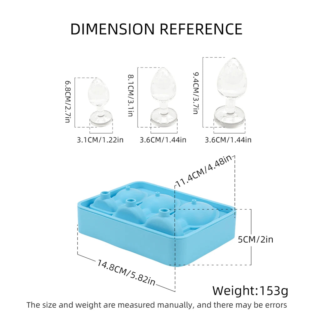 Silicone Butt Plug Ice Cube Mold