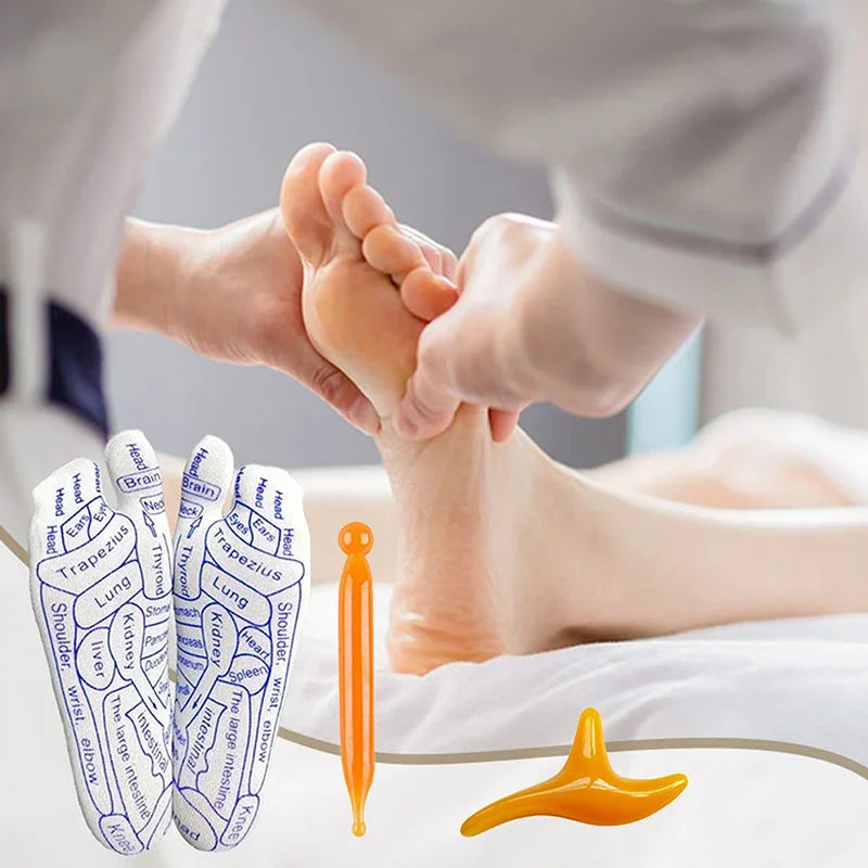 Acupressure Massage Socks With Tools