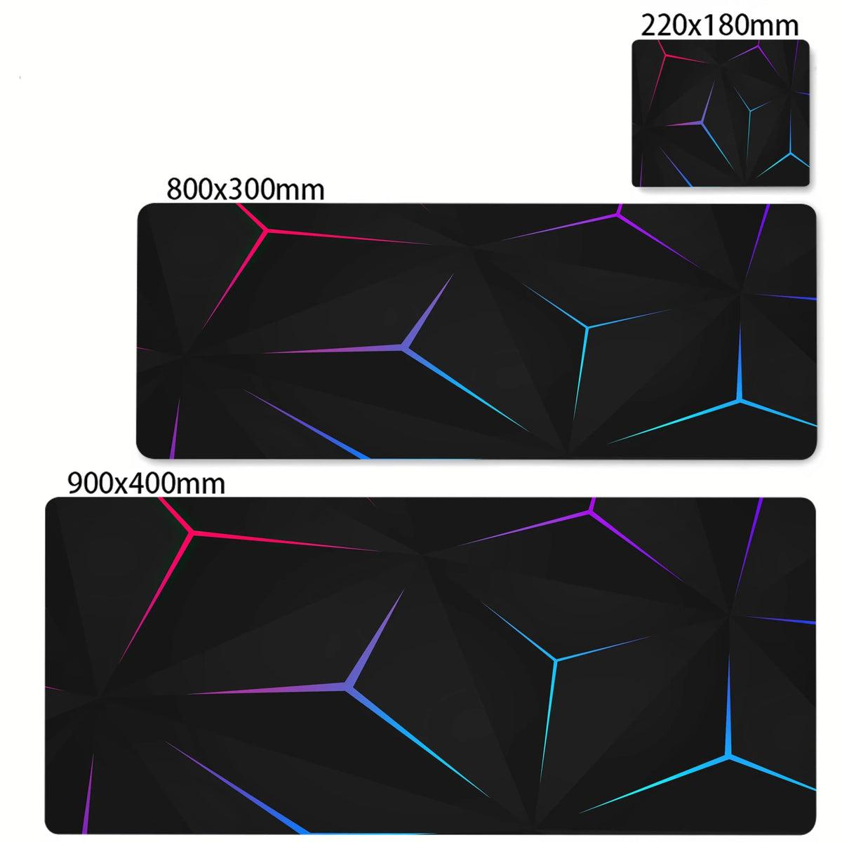 Colorful Hexagon Mouse Pad Large Computer Office Game Table Mats XXL Rubber Anti-slip Gaming Keyboard Mousepads Long Desk Pads - luvmoose