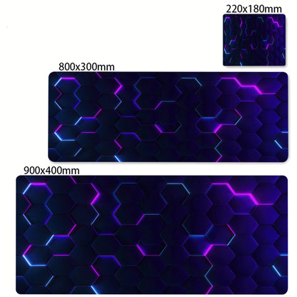 Colorful Hexagon Mouse Pad Large Computer Office Game Table Mats XXL Rubber Anti-slip Gaming Keyboard Mousepads Long Desk Pads - luvmoose