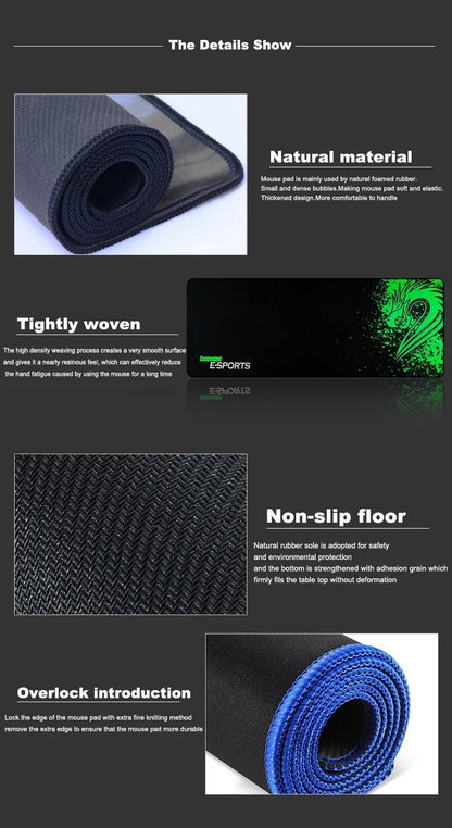 Colorful Hexagon Mouse Pad Large Computer Office Game Table Mats XXL Rubber Anti-slip Gaming Keyboard Mousepads Long Desk Pads - luvmoose