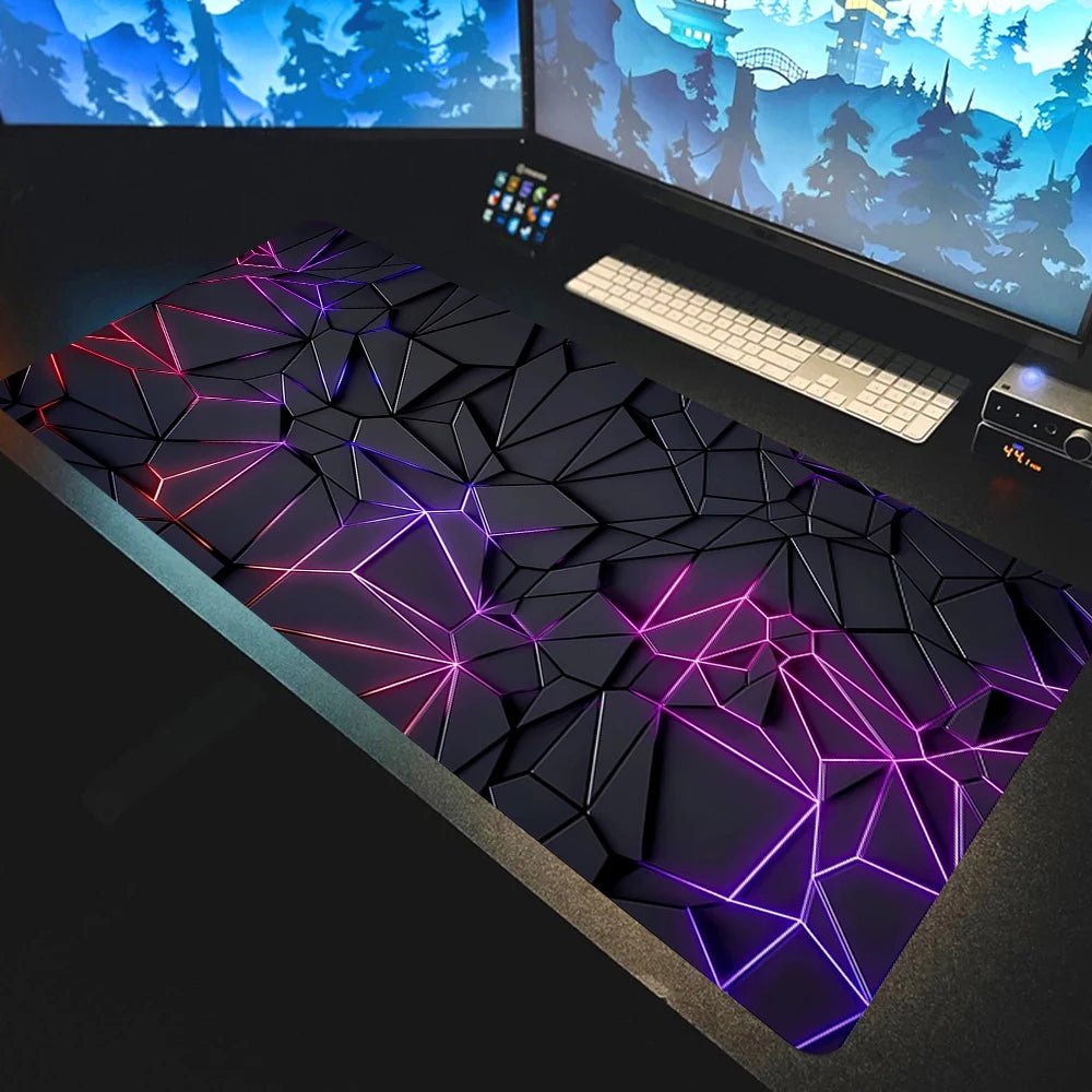 Colorful Hexagon Mouse Pad Large Computer Office Game Table Mats XXL Rubber Anti-slip Gaming Keyboard Mousepads Long Desk Pads - luvmoose