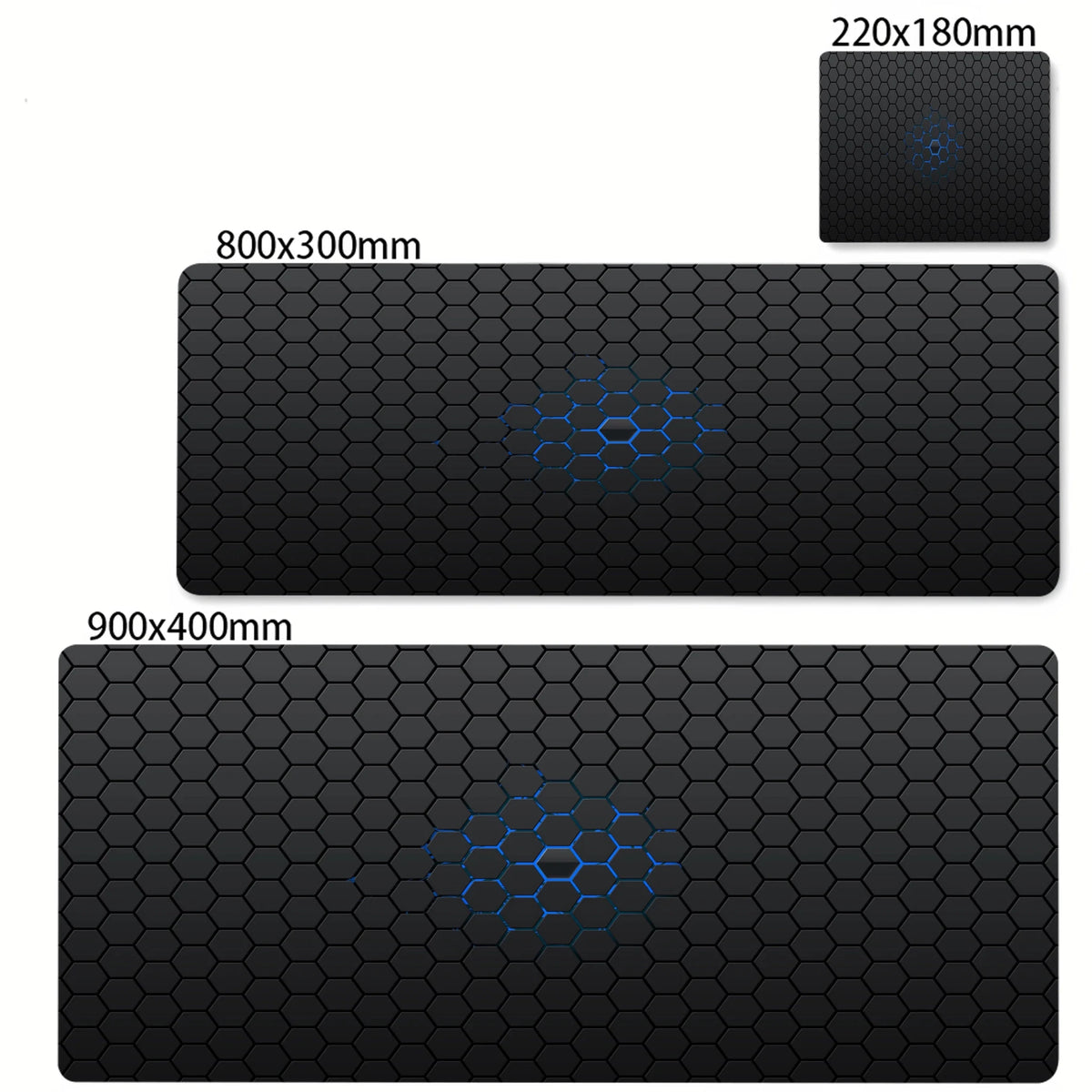 Colorful Hexagon Mouse Pad Large Computer Office Game Table Mats XXL Rubber Anti-slip Gaming Keyboard Mousepads Long Desk Pads - luvmoose