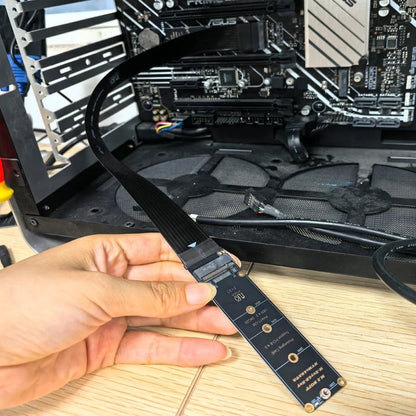 Dual Protocol M.2 to PCIe 4.0 Extension Cable for 2230 2242 2260 2280 M.2 PCI-e / NGFF SATA SSD High Speed Gen 4.0 Riser Adapter - luvmoose
