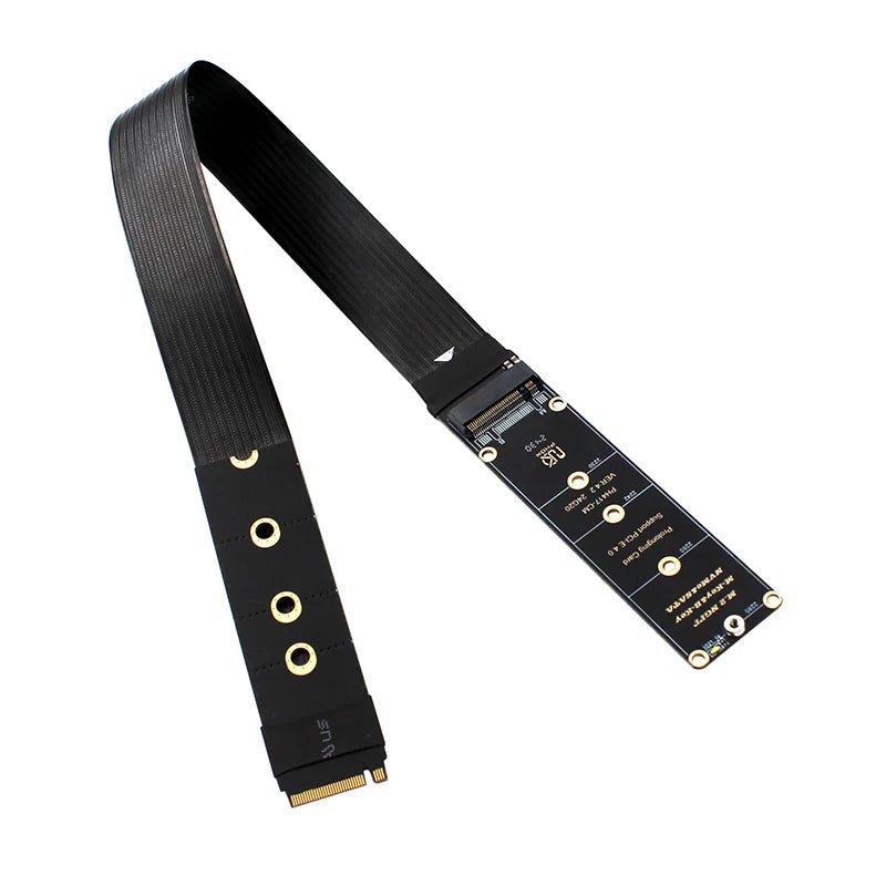 Dual Protocol M.2 to PCIe 4.0 Extension Cable for 2230 2242 2260 2280 M.2 PCI-e / NGFF SATA SSD High Speed Gen 4.0 Riser Adapter - luvmoose