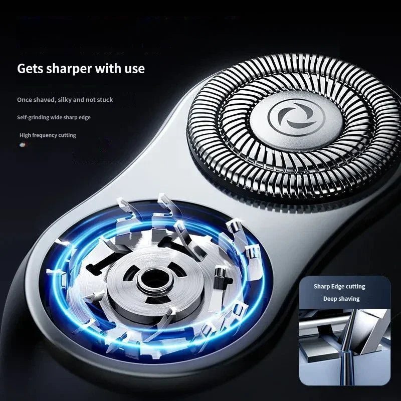 Fully Automatic Electric Shaver for Men, Rechargeable, Washable Cutter Head, Intelligent Razor - luvmoose
