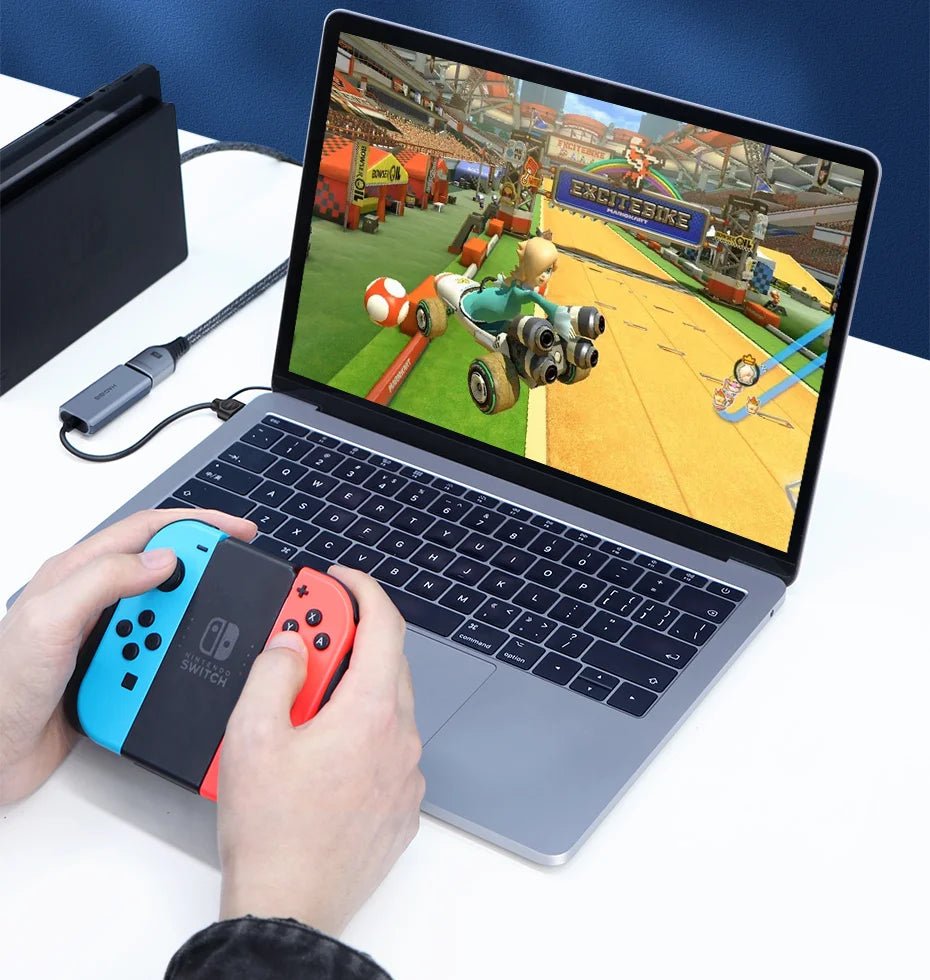 Hagibis USB 3.0 Video Capture Card HDMI-compatible to USB/Type-c Game Grabber Record Ms2130 for Switch Xbox PS4/5 Live Broadcast - luvmoose