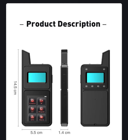 Hidden Camera Detector T6 Big Touch Screen Anti Spy Gadgets GPS Detector Bug Finder Wireless Signal Detection Infrared Scanner - luvmoose