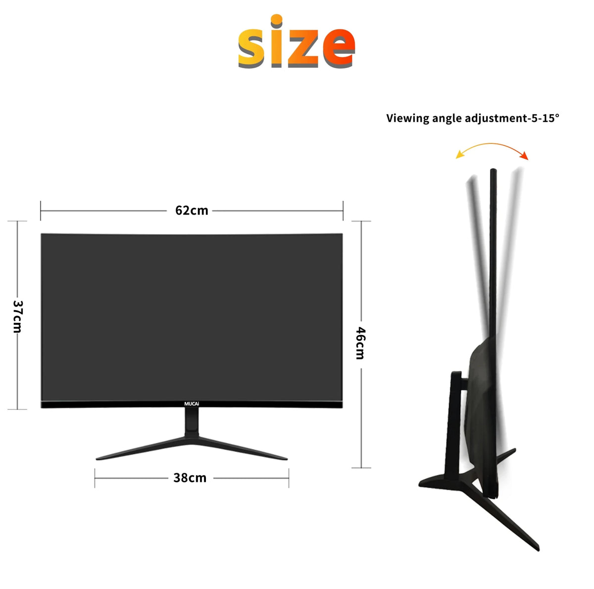 MUCAI N2768- 27 inch 2K monitor 120Hz Resolution2560*1440, DP,HDMI compatible,suitable for desktop/laptop/PS5/Xbox - luvmoose
