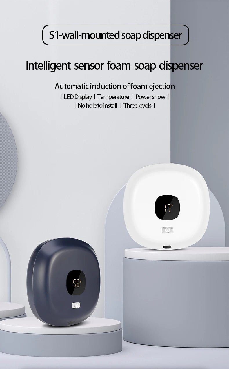 New Soap Dispenser Wall Mounted Touchless Foam Soap Dispenser Automatic Induction Hand Sanitizer Machine For Hotel Household - luvmoose