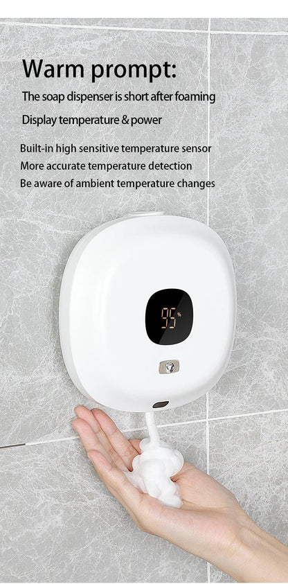 New Soap Dispenser Wall Mounted Touchless Foam Soap Dispenser Automatic Induction Hand Sanitizer Machine For Hotel Household - luvmoose