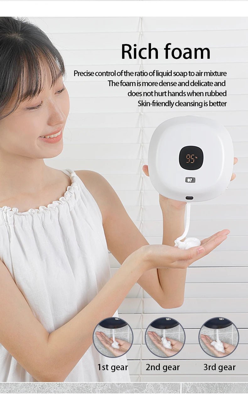 New Soap Dispenser Wall Mounted Touchless Foam Soap Dispenser Automatic Induction Hand Sanitizer Machine For Hotel Household - luvmoose