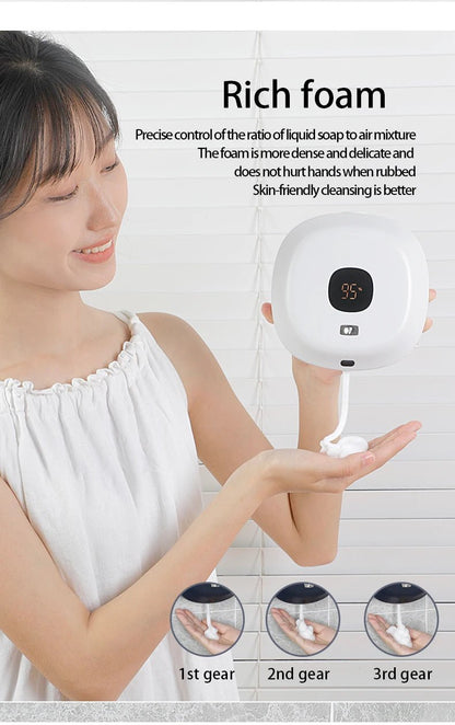 New Soap Dispenser Wall Mounted Touchless Foam Soap Dispenser Automatic Induction Hand Sanitizer Machine For Hotel Household - luvmoose
