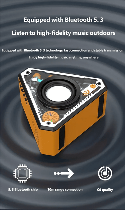 Portable TWS Bluetooth Speaker Audio Subwoofer Mini Wireless Portable Speaker HiFi Music Surrounding Sound Outdoor Loudspeaker - luvmoose