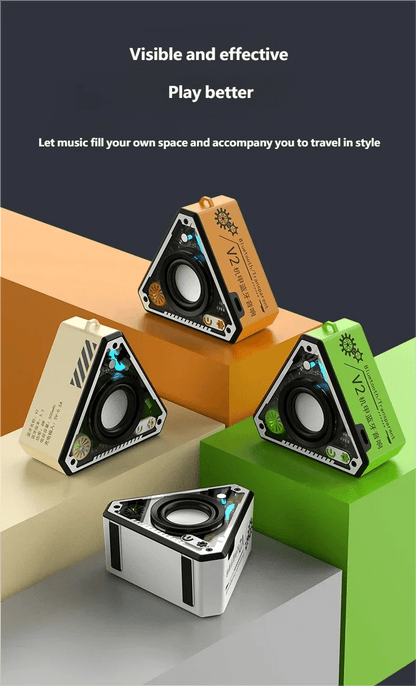 Portable TWS Bluetooth Speaker Audio Subwoofer Mini Wireless Portable Speaker HiFi Music Surrounding Sound Outdoor Loudspeaker - luvmoose