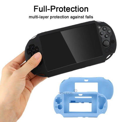 Silicone Rubber Soft Protective Case Cover for PSV 2000 PS Vita 2000 Console Protector Skin Case - luvmoose