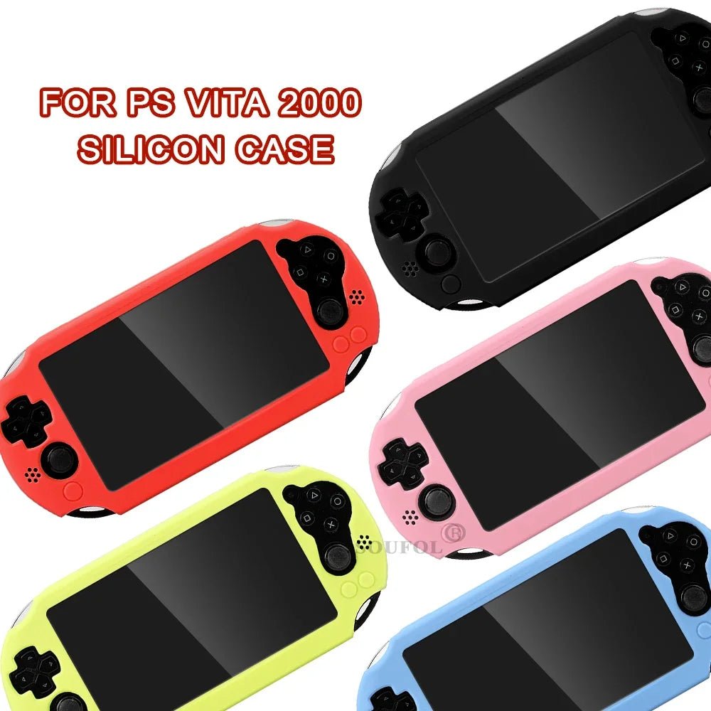 Silicone Rubber Soft Protective Case Cover for PSV 2000 PS Vita 2000 Console Protector Skin Case - luvmoose