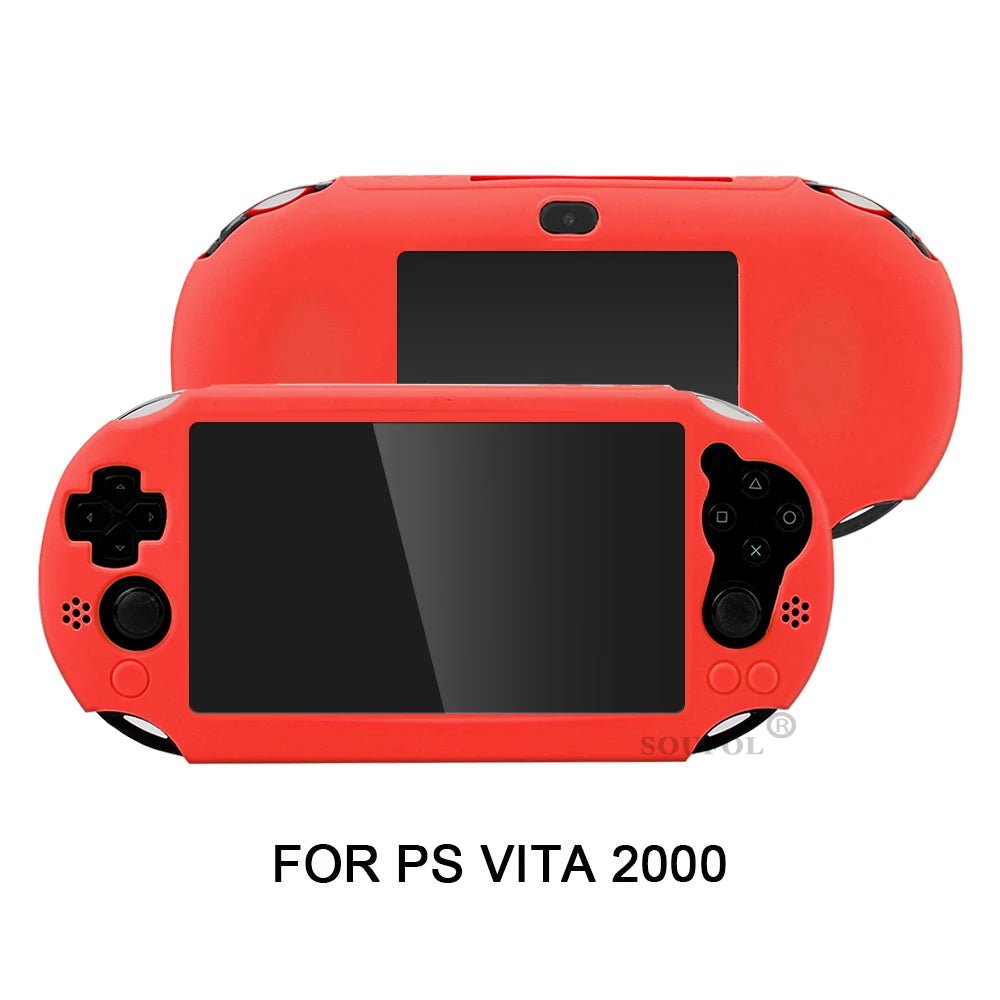 Silicone Rubber Soft Protective Case Cover for PSV 2000 PS Vita 2000 Console Protector Skin Case - luvmoose