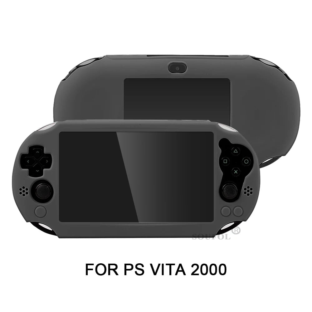 Silicone Rubber Soft Protective Case Cover for PSV 2000 PS Vita 2000 Console Protector Skin Case - luvmoose