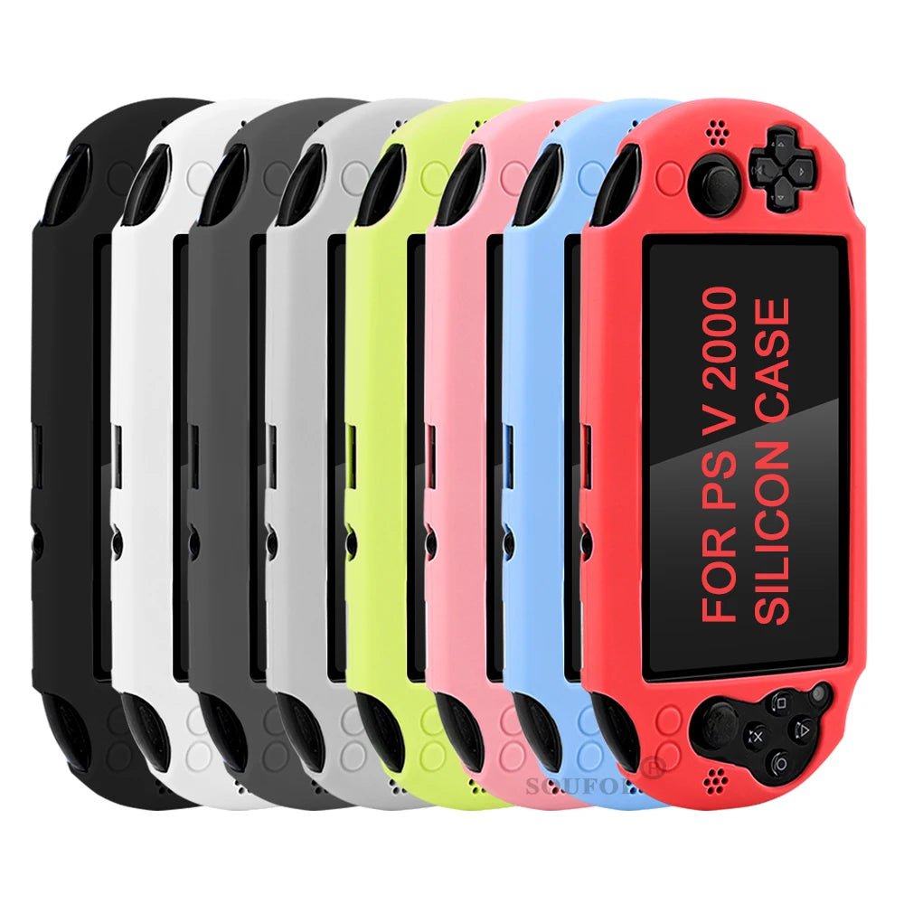 Silicone Rubber Soft Protective Case Cover for PSV 2000 PS Vita 2000 Console Protector Skin Case - luvmoose