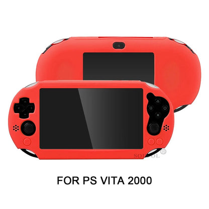 Silicone Rubber Soft Protective Case Cover for PSV 2000 PS Vita 2000 Console Protector Skin Case - luvmoose