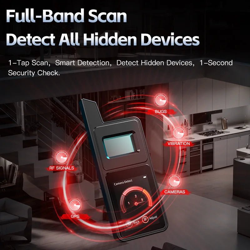T6 Touch Screen Hidden Camera &amp; Bug Detector - Anti Spy GPS &amp; Wireless Signal Finder - luvmoose