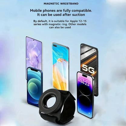 The New Magnetic Wrist Suspension universal Phone Stand Is Specifically Designed for Running and Outdoor Live Streaming Wristban - luvmoose