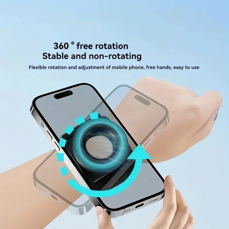 The New Magnetic Wrist Suspension universal Phone Stand Is Specifically Designed for Running and Outdoor Live Streaming Wristban - luvmoose