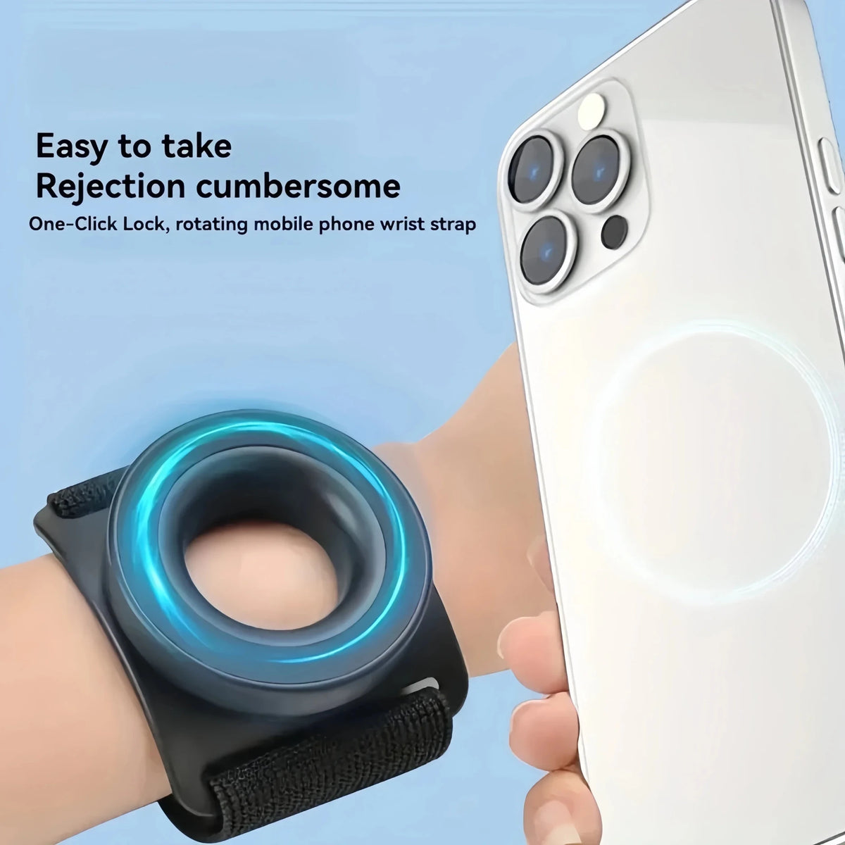 The New Magnetic Wrist Suspension universal Phone Stand Is Specifically Designed for Running and Outdoor Live Streaming Wristban - luvmoose